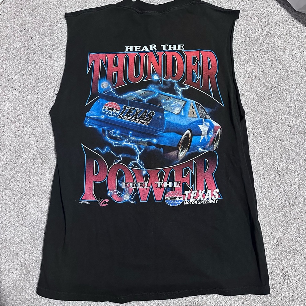 Vintage Texas Motor Speedway cut off tank